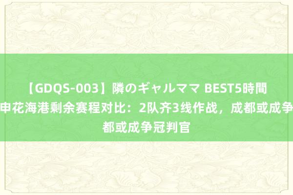 【GDQS-003】隣のギャルママ BEST5時間 Vol.2 申花海港剩余赛程对比：2队齐3线作战，成都或成争冠判官