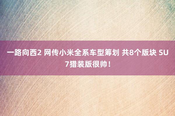 一路向西2 网传小米全系车型筹划 共8个版块 SU7猎装版很帅！