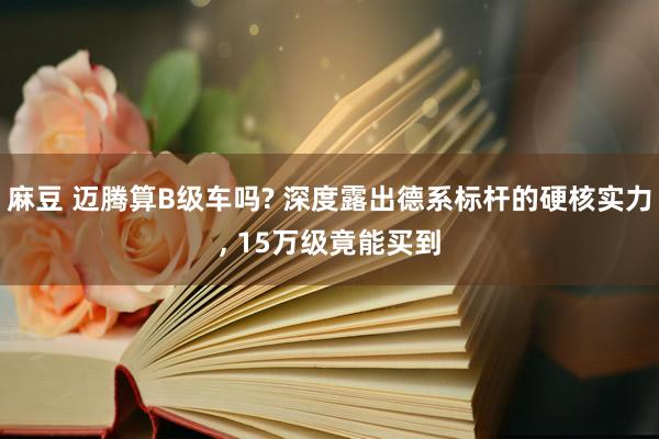 麻豆 迈腾算B级车吗? 深度露出德系标杆的硬核实力， 15万级竟能买到