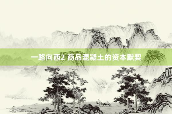 一路向西2 商品混凝土的资本默契