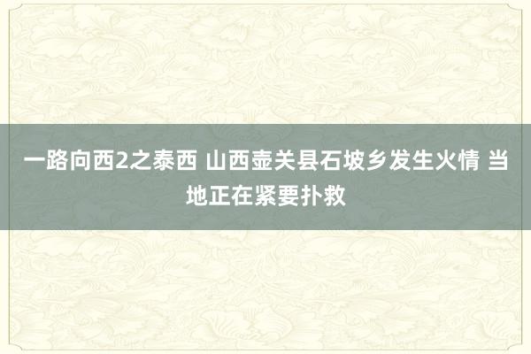 一路向西2之泰西 山西壶关县石坡乡发生火情 当地正在紧要扑救